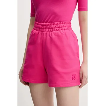 Pánské oblečení Bavlněné šortky HUGO 50536943 růžová 30X, vel. L