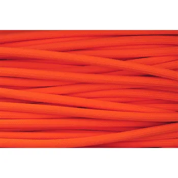 elektrický kabel Textilní kabel Oranžový Reflexní OR4 opředený 2x0,75 a 3x0,75mm2, Počet vodičů v kabelu 3 vodiče v kabelu (3x0,75mm2)