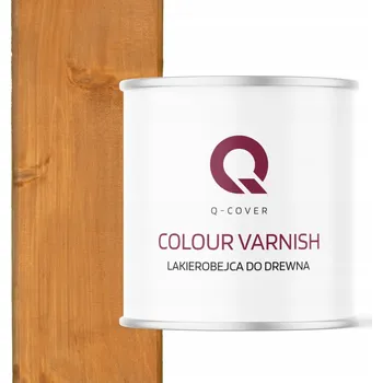 Lak na dřevo Lazura s lakem Q-COVER 2,5 l hnědá, žlutá satén