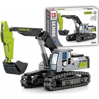 ostatní stavebnice STAVEBNICE STAVEBNICE Pásový Bagr STAVEBNÍ VOZIDLO Sada Kostek 268 dílků