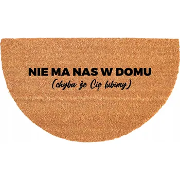 Rohožka PŮLKRUHOVÁ KOKOSOVÁ ROHOŽKA 40X70CM - ODOLNÁ, PROTISKLUZOVÁ, EKOLOGICKÁ