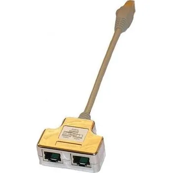 Síťový konektor XtendLan T rozdvojka-adapter 1xCAT5E na 2xCAT5E