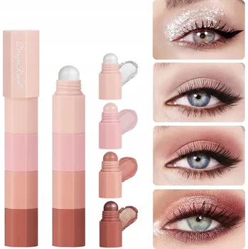 Oční stíny Oční stín, rozjasňovač, korektor 4v1 krémový Nude perleťový matný #A