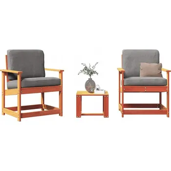 Zahradní židle VidaXL dřevěná hnědá