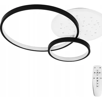 Závěsná lampa STROPNÍ SVÍTIDLO LED modern černá moderní DÁLKOVÝ OVLADAČ do ložnice