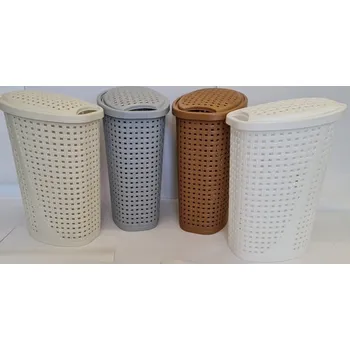 Odpadkový koš koš 45l na použ.prádlo, ovál, 31,5x40,5x55,5cm, RATAN