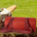 PIKNIKOVÁ DEKA HARMONY 130X150 CM ČERVENÁ