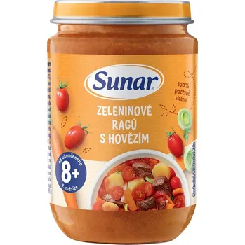Sunar Zeleninové ragú s hovězím od ukončeného 8. měsíce 190g