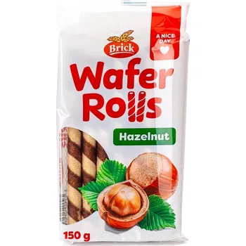 Cukrovinka Brick Wafer Rolls lískový oříšek