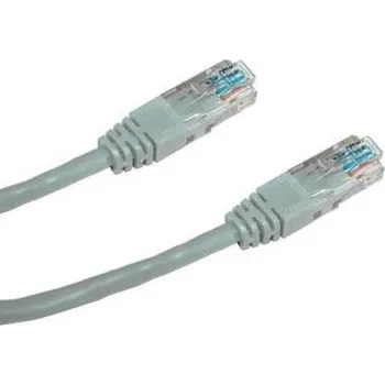 Síťový kabel DATACOM Patch kabel UTP CAT5E 15m (x) šedý křížený