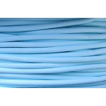 elektrický kabel Textilní kabel Modrý Světlý M17 opředený 2x0,75 a 3x0,75mm2, Počet vodičů v kabelu 3 vodiče v kabelu (3x0,75mm2)