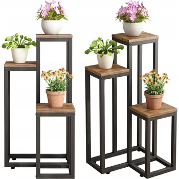 Květináč Rebiko Držák Na Květináč 67 cm dřevěný