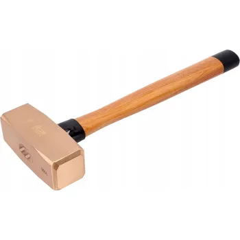 Kladivo Nejiskřící kladivo dvouhlavé "německé" s topůrkem HICKORY / 3000g