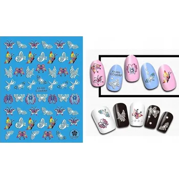 samolepka SAMOLEPKY SAMOLEPKY NA NEHTY 5D MOTÝLI E2