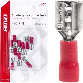 Elektrická zásuvka AMIO Elektrické konektory – samice (zásuvka) 7.4mm 0.5-1.5mm2 10A