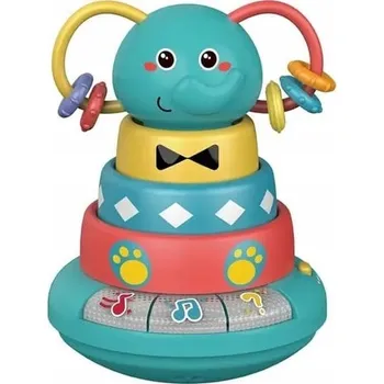 Hračka pro nejmenší Bavytoy Pyramida slon interaktivní