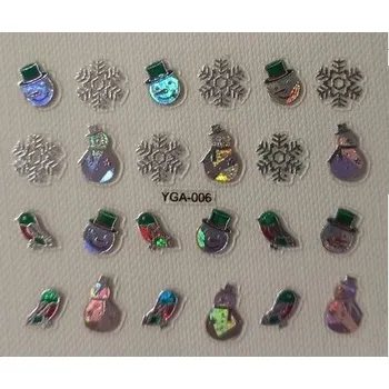 Samolepky na nehty – Vánoční motiv, Santa Claus (Y40)