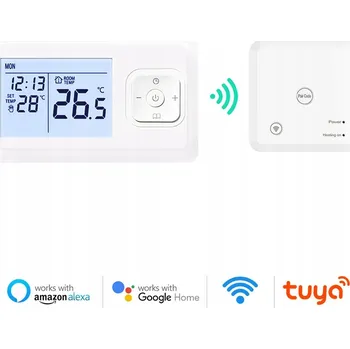 Termostat Chytrý bezdrátový WiFi a RF termostat pro plynový kotel