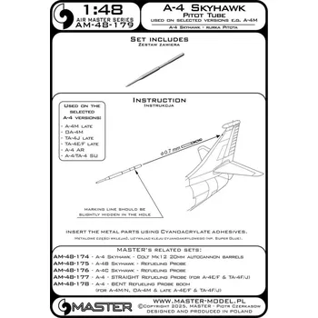 Plastikový model 1/48 A-4 Skyhawk - vertical stabilizer Pitot Tube