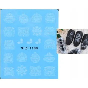 Samolepky na nehty sněhové vločky D108