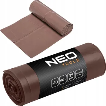 Pytle na odpadky Sáčky na odpad 60 L, hnědé, 35 mic, 10 ks