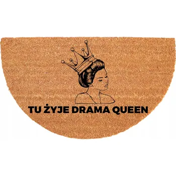 Rohožka PŮLKRUHOVÁ KOKOSOVÁ ROHOŽKA 40X70CM ODOLNÁ PROTI SKLUZU EKO