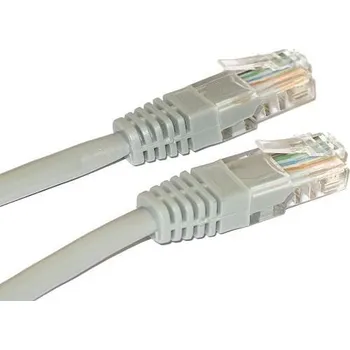 Síťový kabel XtendLan Patch kabel Cat 5e UTP 0,3m - šedý