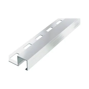 ukončovací lišta AC SP8 ukončovací lišta "Q", pravidelná, hliník, v: 10 mm, d: 2,5 m