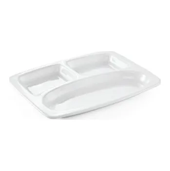 Podnos 3 přihrádky, 31 x 23 x 3 cm porcelán (3 ks)