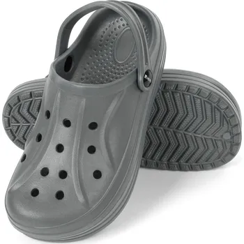 Pánské pantofle PÁNSKÉ PANTOFLE DŘEVÁKY HEYO ZAHRADNÍ PĚNOVÉ K BAZÉNU LEHKÉ S PÁSKEM 40