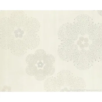 Tapeta Tapeta s květinovým vzorem béžové pozadí 48344 omyvatelná
