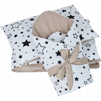 Povlečení KOMPLET POVLEČENÍ S VÝPLNÍ DO POSTÝLKY 120X60 KOLÉBKOVÉHO KOČÁRKU BAVLNA