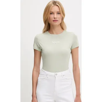 Pánské oblečení Tričko Tommy Jeans DW0DW20913 zelená 97X, vel. S