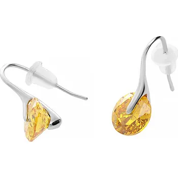 Souprava šperků MPM Dámské ocelové protahovací nerezové náušnice 6486 - stříbrnožluté barvy