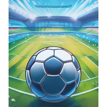 Dárková taška DÁRKOVÁ PAPÍROVÁ TAŠKA FOTBALOVÝ MÍČ 32 X 26 X 12,5 CM NAROZENINY OSLAVA