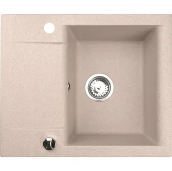 Granitový dřez Jednodřez Brenor Luna 59 granitový béžový