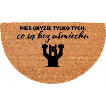 Rohožka ODOLNÁ PŮLKRUHOVÁ ROHOŽKA PROTI UKLOUZNUTÍ 40X70CM KOKOSOVÁ EKOLOGICKÁ