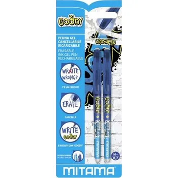 MITAMA Pero gelové gumovací GOODY modré/0,7mm/2ks