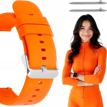 Řemínek na hodinky Univerzální 20mm oranžový řemínek Polax