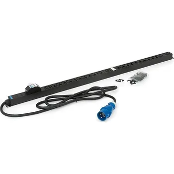 Elektroinstalační materiál Triton 20xIEC C13 bezp.,4xIEC C19,2x16A jistič,3x6.0mm 3m kabel 32A IEC60309,RAL9005