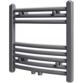 Radiátor Koupelnový radiátor na vodu VidaXL 194 W 215 x 480 mm šedý