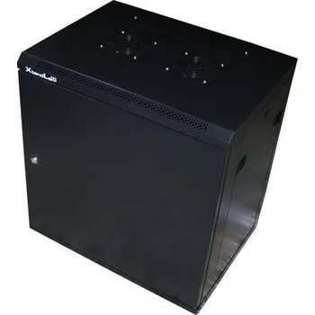 XtendLan 12U/600x450, na zeď, jednodílný, plné dveře, úprava proti vykradení