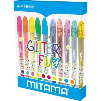 MITAMA Pero gelové Mini gel Gliter&Neon 1mm/10ks