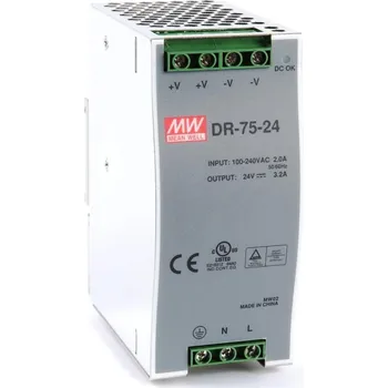 Příslušenství pro kamerový systém Planet PWR-75-24 napájecí zdroj DIN, 24V, 75W