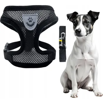 Postroj pro psa NETLAČÍCÍ POSTROJ PRO PSA KOČKU ČERNÝ M