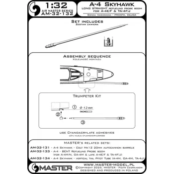 Plastikový model 1/32 A-4 Skyhawk LONG STRAIGHT refuel.probe boom