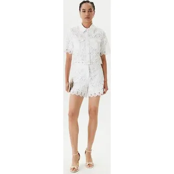 Pánské kraťasy Morgan Šortky z materiálu 251-SHENTEL Bílá Wide Leg 42