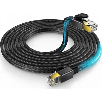Síťový kabel Ethernetový internetový kabel LAN kroucená dvoulinka RJ45 SFTP Cat8 40 Gbps patch kabel 5 m