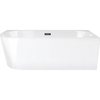 Vana Akrylátová rohová vana Corsan s odtokem uprostřed, 170 x 80 cm