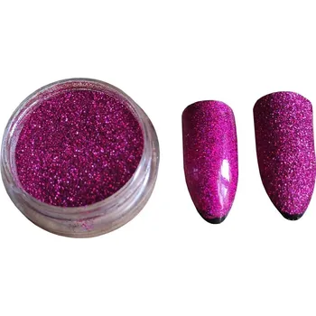 Duo třpytivý prach na zdobení nehtů Pink